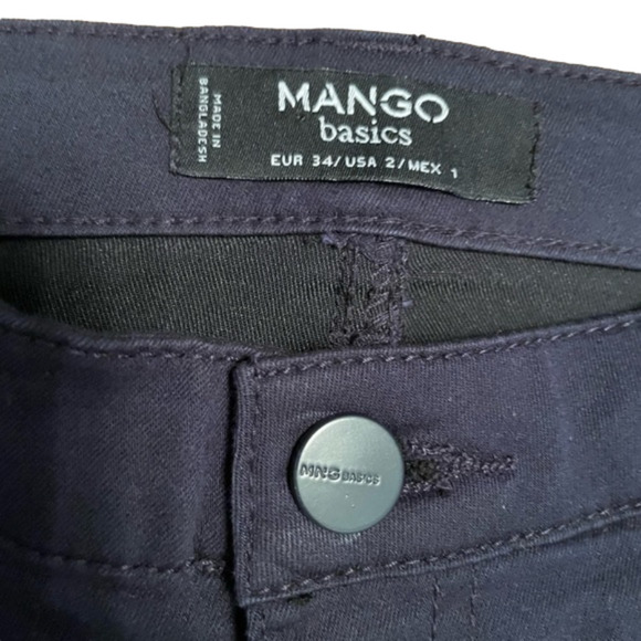 Mango Basics Navy Skinny Jean Size 2 - Picture 5 of 5